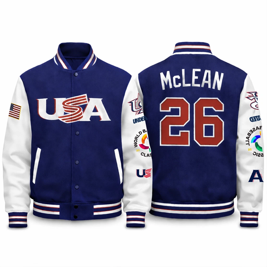 Discover 2026 World Baseball Classic USA Team Baseball Jacket