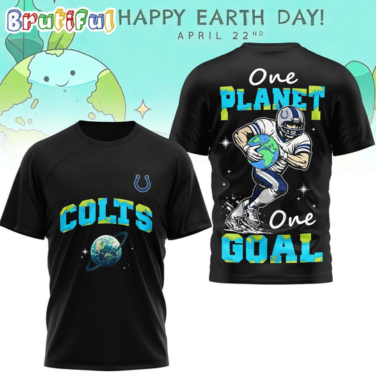 Indianapolis Colts 2026 football x Earth Day Limited Edition 3D T Shirt