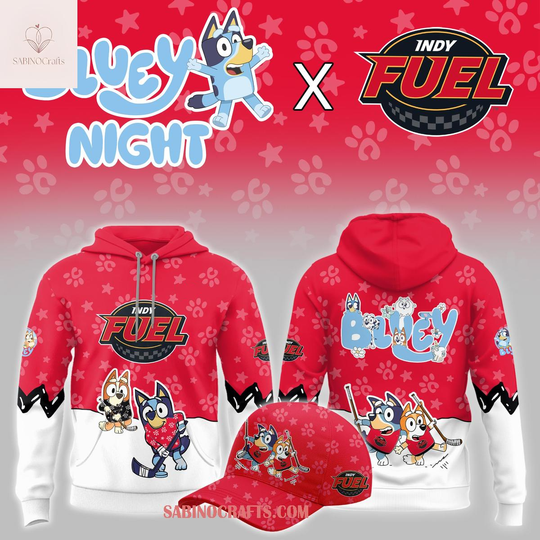 Indy Fuel x BlueyDad And Bingo Night Hockey Game 2026 Hoodie