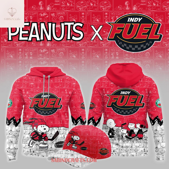 Discover Indy Fuel x Peanuts Night Hockey Game 2026 Hoodie