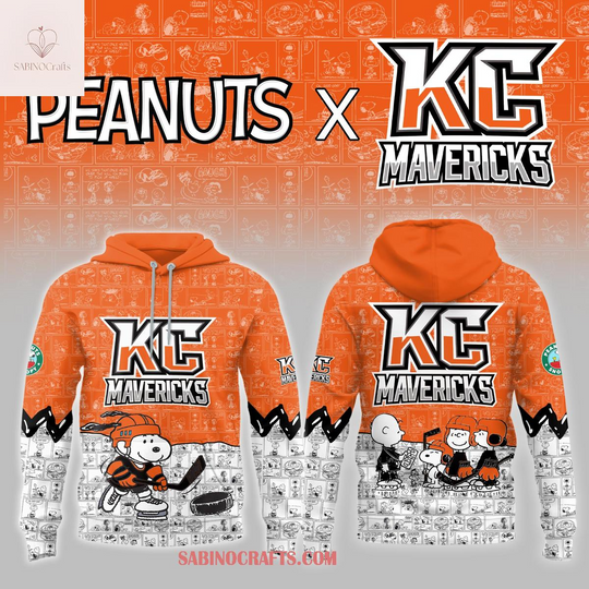Kansas City Mavericks Peanuts Night 2026 Hockey Time Hoodie