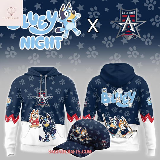 Allen Americans x BlueyDad And Bingo Night Hockey Game 2026 Hoodie
