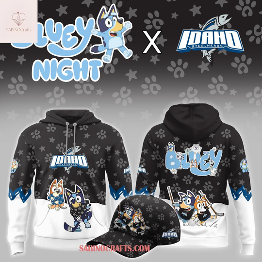 Idaho Steelheads x BlueyDad And Bingo Night Hockey Game 2026 Hoodie