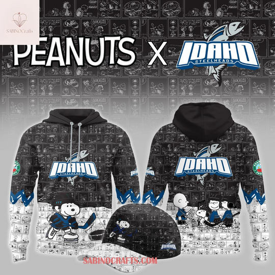 Discover Idaho Steelheads x Peanuts Night Hockey Game 2026 Hoodie
