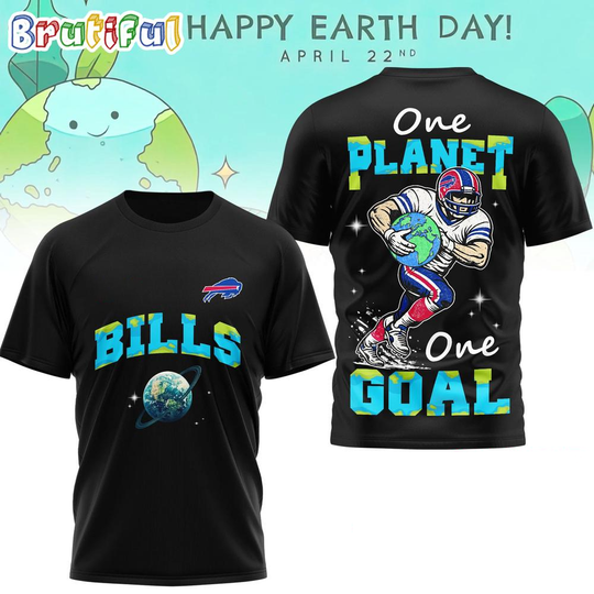 Buffalo Bills 2026 football x Earth Day Limited Edition 3D T Shirt