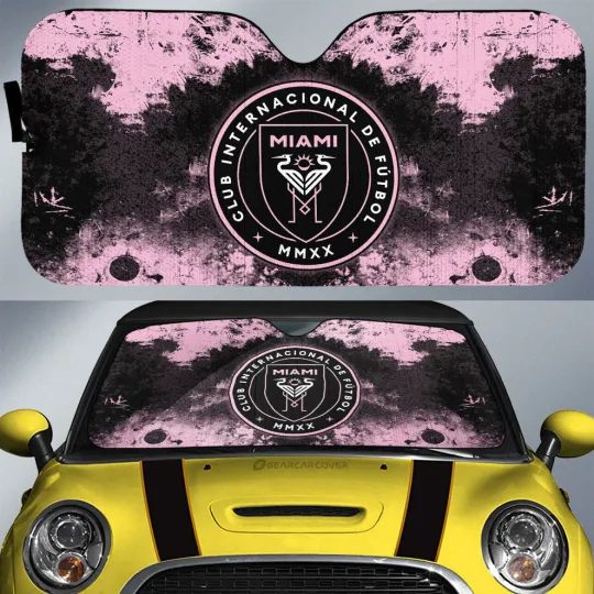 Discover Inter Miami CF Car Sun Shade, Car Accessories