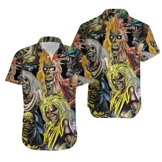 Iron Maiden Inspired Run For Your Lives World Tour 2025 Hawaiian shirt
