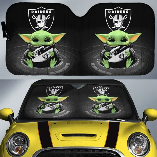 Discover Las Vegas Raiders Car Sun Shade, Car Accessories