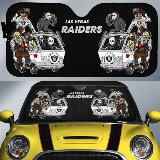 Las Vegas Raiders Car Sun Shade, Car Accessories