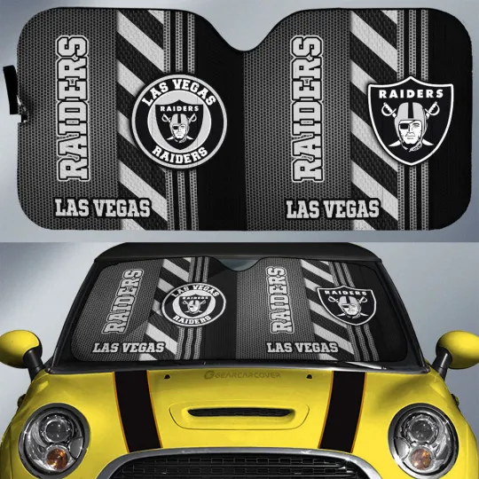 Discover Las Vegas Raiders Car Sun Shade, Car Accessories