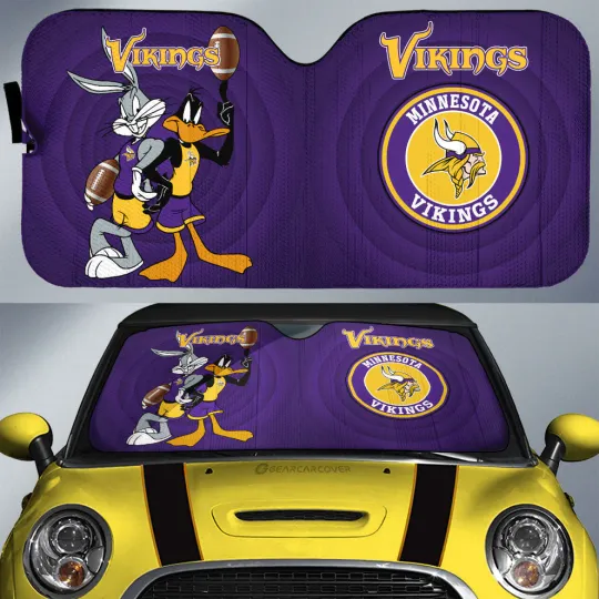 Minnesota Vikings Car Sun Shade, Car Accessories
