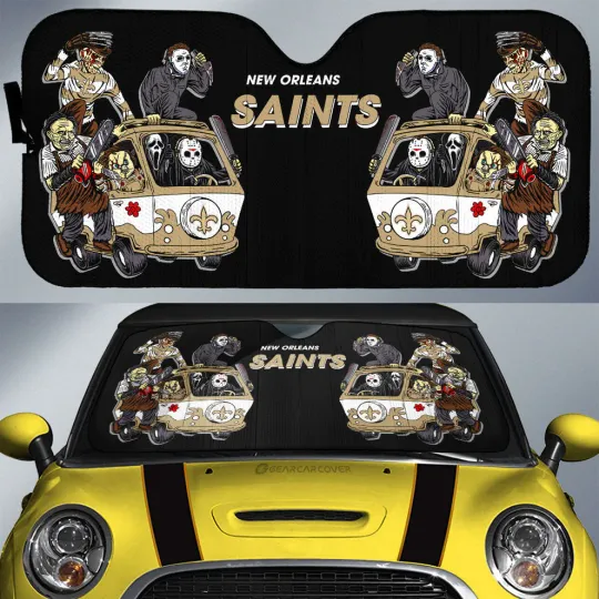 New Orleans Saints Car Sun Shade, Car Accessories
