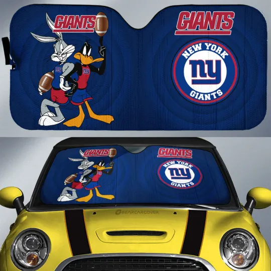 New York Giants Car Sun Shade, Car Accessories