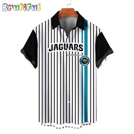 Discover Jacksonville Jaguars Retro Mascot Line Summer Beach Hawaiian Shirt