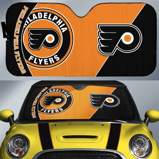 Discover Philadelphia Flyers Car Sun Shade, Car Accessories