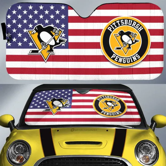 Discover Pittsburgh Penguins Car Sun Shade, Car Accessories