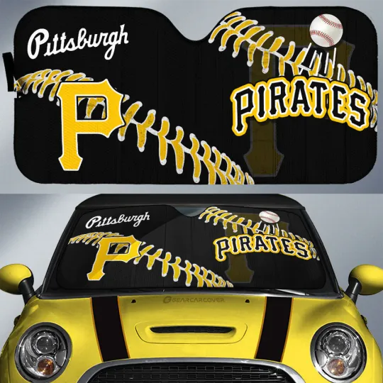 Discover Pittsburgh Pirates Car Sun Shade, Car Accessories