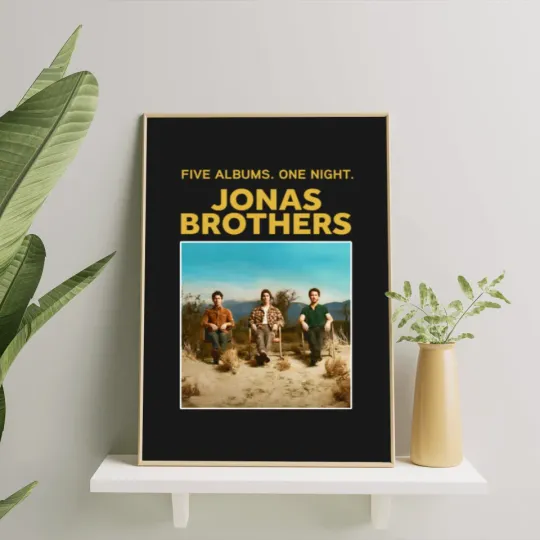 Jonas Brothers 2023 Tour Music Concert Poster, Jonas Brother Merch