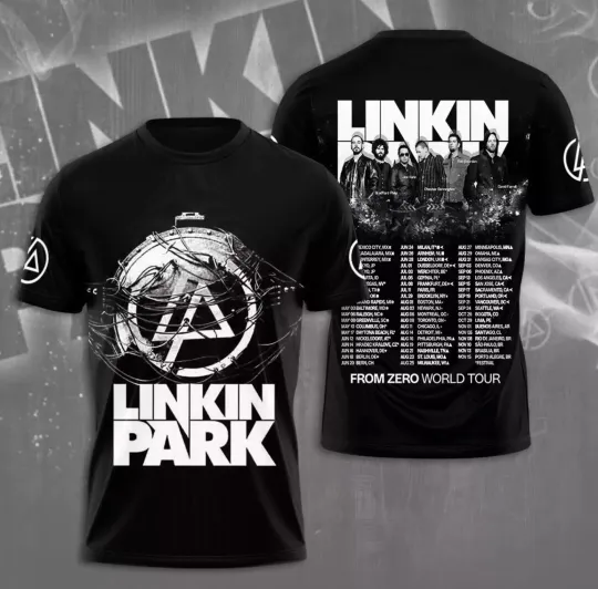 Linkin Park 2025 Tour Date 3D T-Shirt