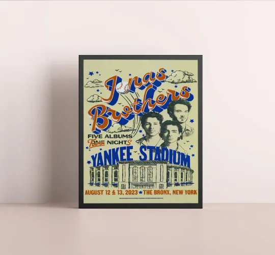 Jonas Brothers Concerts Tour 2023 Poster