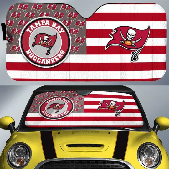 Tampa Bay Buccaneers Car Sun Shade, Car Accessories