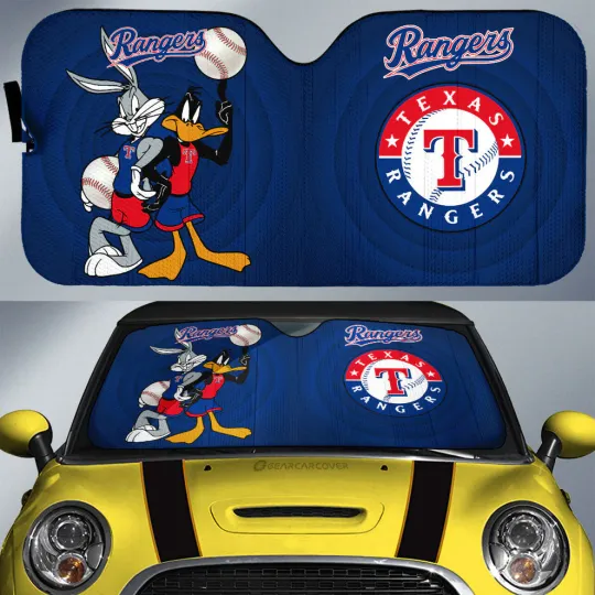 Texas Rangers Car Sun Shade, Car Accessories