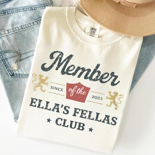 Discover Ella's Fellas Club Shirt, Comfort Colors Western Tee, Country Concert Apparel