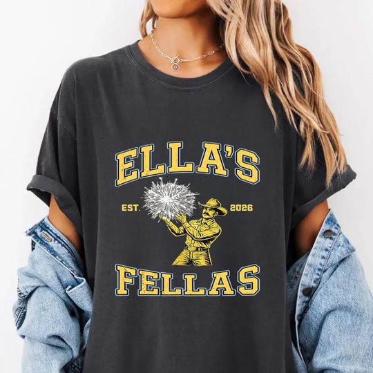 Discover Ella's Fellas Shirt, Vintage Cowboy Fan Gear, Ella's Fellas Club Tee, Gameday Fellas Tshirt