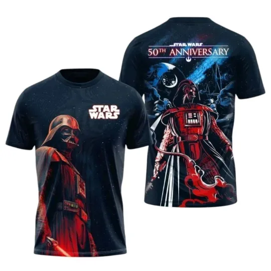 Discover Sci-Fi Dark Lord 3D All Over Print T-Shirt Space Fantasy Fan Shirt