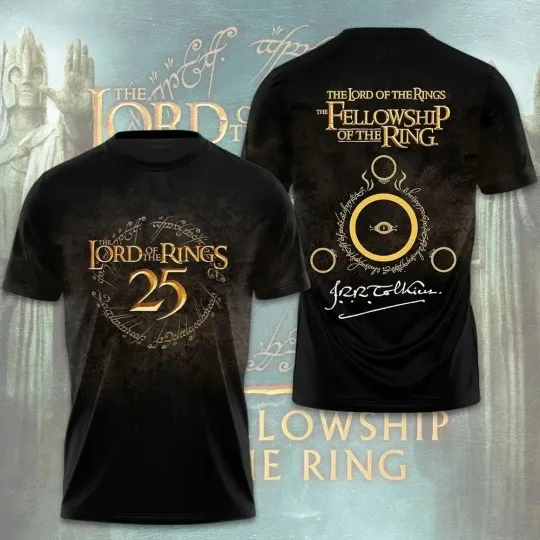 Discover The LOTR 25th Anniversary 2026 T-Shirt 3D