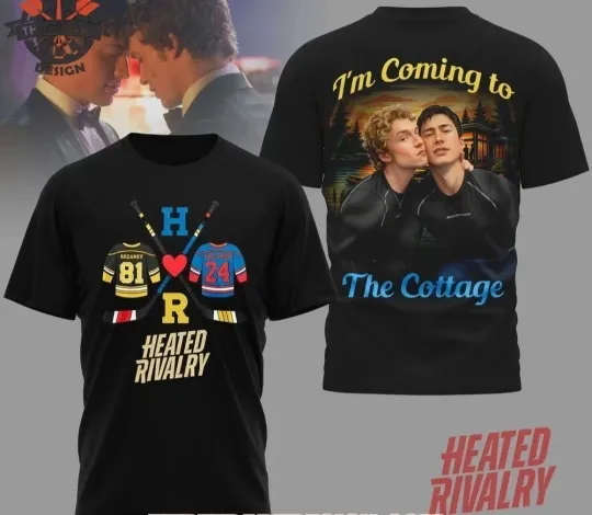 Discover Heated Rivalry I’m Coming To The Cottage 3D T-Shirt