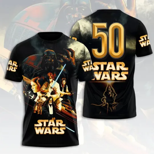 Discover Star Wars 50th Anniversary 3D T shirt