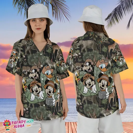 Animal Kingdom Mickey SafariSummer Hawaiian Shirt