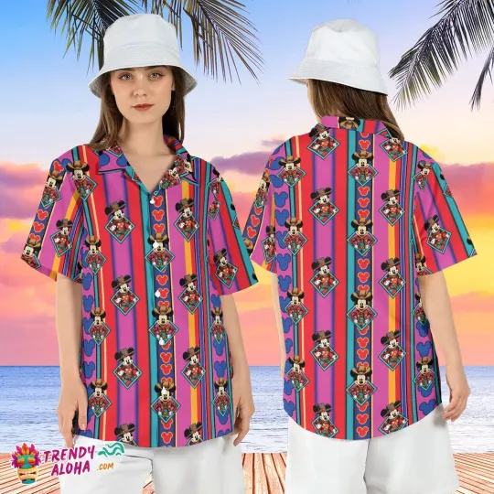 Discover Western Mickey Mouse Cowboy Summer Hawaiian Shirt