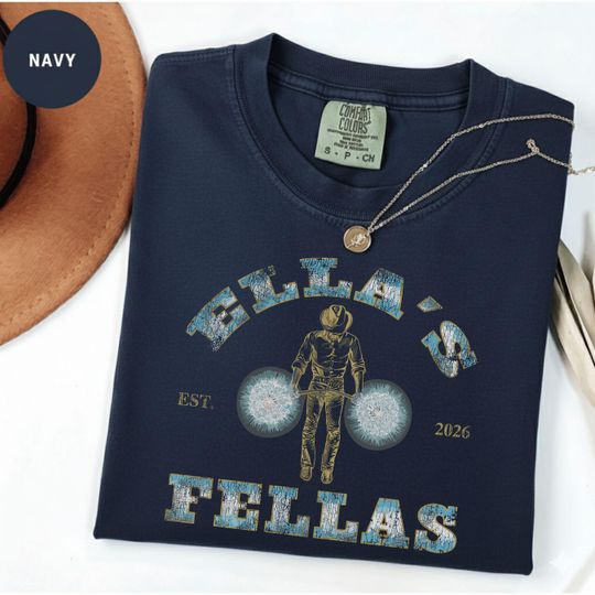 Discover Ella's Fellas Shirt, Retro Western Dandelion Tee, Vintage Cowboy Fan Gear, Gameday Fellas Tshirt, Comfort Colors Est 2026 Western Gift