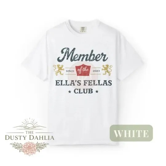 Discover Ella's Fellas Club Shirt, Comfort Colors Western Tee, Country Concert Apparel