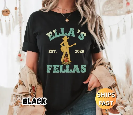 Discover Ellas Fellas Shirt Western Country Concert Tee
