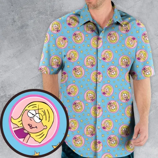 Lizzie Mcguire Badges Hawaiian Shirt, Gift For Cartoon Lovers