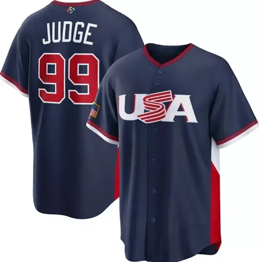 Discover Aaron Judge #99 Team U.S.A World Baseball Classic 2026 Home Jersey Adults