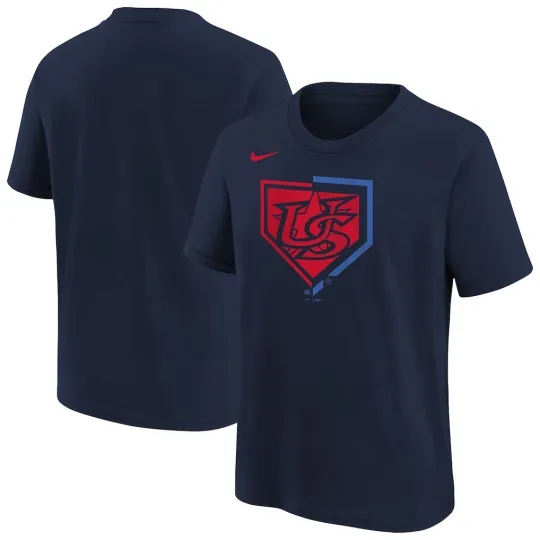 Discover USA Baseball Navy 2026 World Baseball Classic Shield T-Shirt