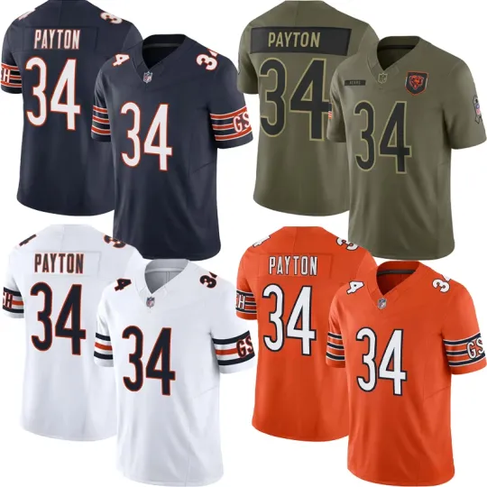 Discover 2025 Bears #34 Walter Payton Men's/Youth Limited All Stitched Jersey - Free Tax