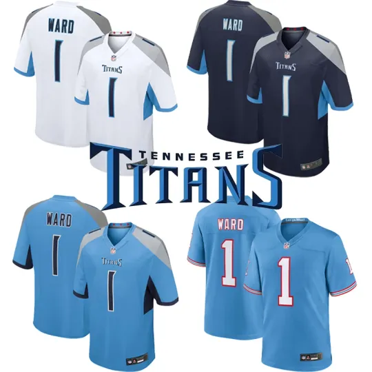 Discover 2025 Men's Titans Cameron Ward #1 Player Limited Game Jersey