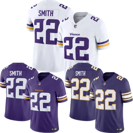 Discover NWT Men's/Youth Vikings Harrison Smith #22 Jersey