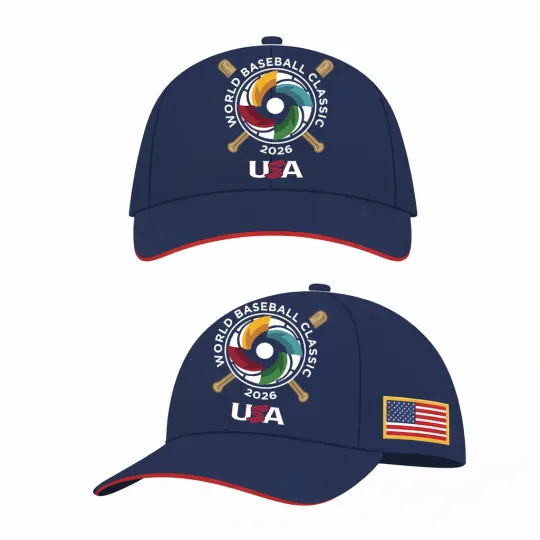 Discover World Baseball Classic USA Team 2026 Classic Cap - Print Hat, One Size