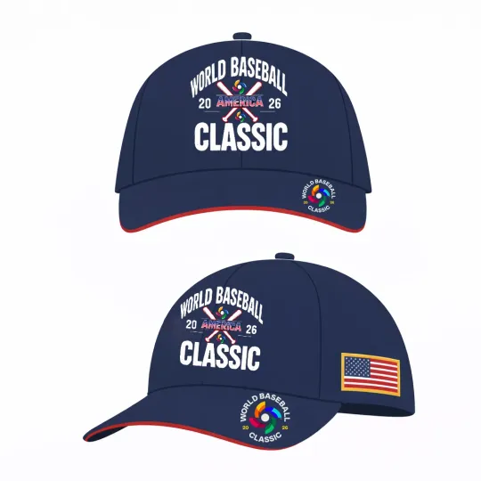 Discover 2026 World Baseball Classic USA Team Classic Cap - Print Hat, One Size