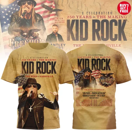 Discover Kid Rock Tour TShirt, Loop Tour 2026 Shirt