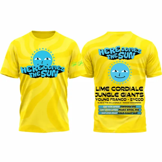 Discover The Jungle Giants 3D T-Shirt Friendship Level 1000 at Here Comes the Sun Festival