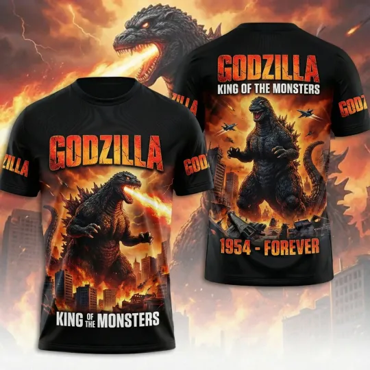 Discover god zilla King of the Monsters All Over Print Shirt