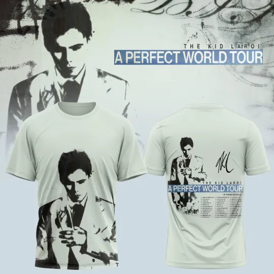 Discover The Kid Laroi A Perfect World Tour 2026 3D All-Over T-Shirt