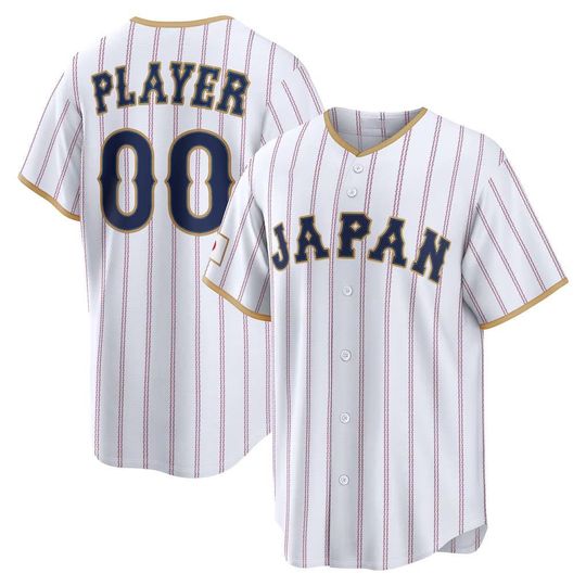 Discover Japan Baseball Jersey#00 Pick-A-Player,Men's/Youth White 2026 World Baseball Classic